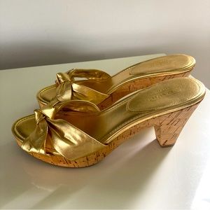 Coach Gold Sandals